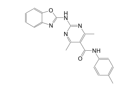 2-(1,3-benzoxazol-2-ylamino)-4,6-dimethyl-N-(4-methylphenyl)-5-pyrimidinecarboxamide