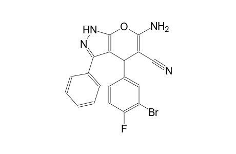 pyrano[2,3-c]pyrazole-5-carbonitrile, 6-amino-4-(3-bromo-4-fluorophenyl)-1,4-dihydro-3-phenyl-