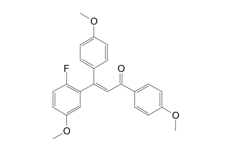 (E)-3-(2-Fluoro-5-methoxyphenyl)-1,3-bis(4-methoxyphenyl)prop-2-en-1-one