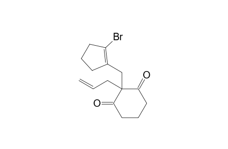 2-Allyl-2-[(2-bromocyclopenten-1-yl)methyl]cyclohexane-1,3-dione