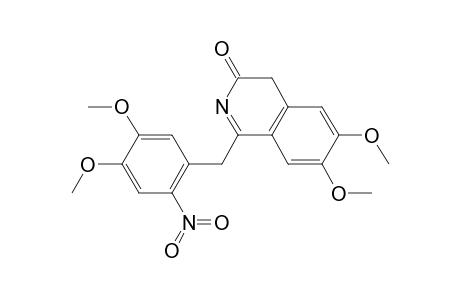 3(2H)-Isoquinolinone, 1-[(4,5-dimethoxy-2-nitrophenyl)methyl]-6,7-dimethoxy-