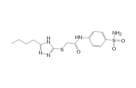 N-[4-(aminosulfonyl)phenyl]-2-[(5-butyl-4H-1,2,4-triazol-3-yl)sulfanyl]acetamide