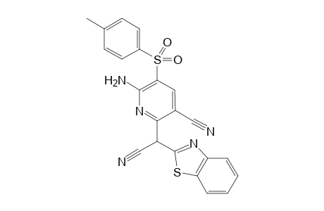 6-Amino-2-(benzo[d]thiazol-2-yl(cyano)methyl)-5-tosylnicotinonitrile