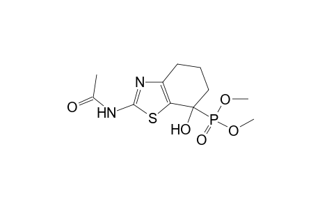 N-(7-dimethoxyphosphoryl-7-hydroxy-5,6-dihydro-4H-1,3-benzothiazol-2-yl)acetamide