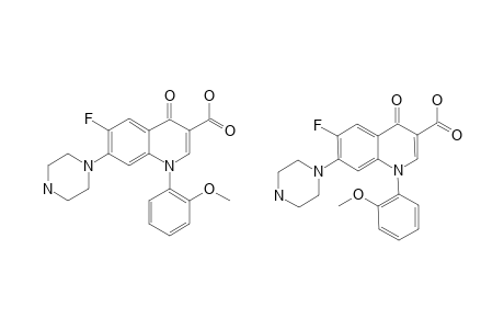 1-(2-METHOXYPHENYL)-6-FLUORO-7-PIPERAZINYL-4-OXO-1,4-DIHYDRO-QUINOLINE-3-CARBOXYLIC-ACID