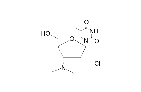 Pyrimidin-2,4-dione, 1,2,3,4-tetrahydro-5-methyl-1-[[2-hydroxymethyl-3-dimethylamino]tetrahydrofur-5-yl-, hydrochloride