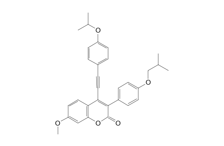 3-(4-isobutoxyphenyl)-4-((4-isopropoxyphenyl)ethynyl)-7-methoxy-2H-chromen-2-one