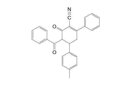 5-benzoyl-6-oxo-2-phenyl-4-p-tolyl-1-cyclohexene-1-carbonitrile
