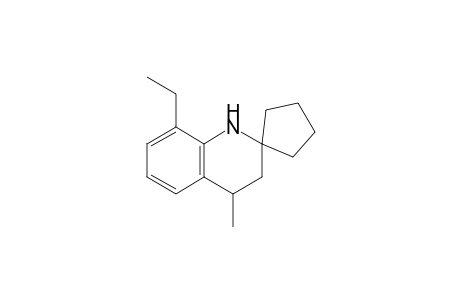 8-Ethyl-4-methyl-spiro[3,4-dihydro-1H-quinoline-2,1'-cyclopentane]
