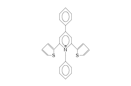 1-Benzyl-4-phenyl-2,6-(2-thienyl)-pyridinium cation