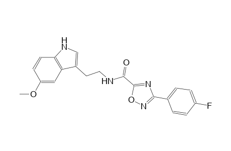 3-(4-fluorophenyl)-N-[2-(5-methoxy-1H-indol-3-yl)ethyl]-1,2,4-oxadiazole-5-carboxamide
