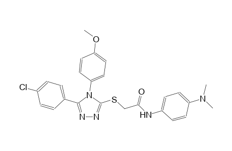2-{[5-(4-chlorophenyl)-4-(4-methoxyphenyl)-4H-1,2,4-triazol-3-yl]sulfanyl}-N-[4-(dimethylamino)phenyl]acetamide
