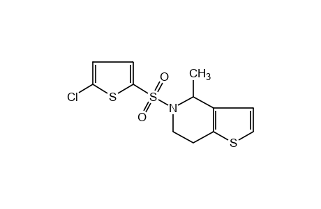 5-[(5-chloro-2-thieno)sulfonyl]-4-methyl-4,5,6,7-tetrahydrothieno[3,2-c]pyridine