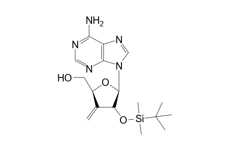 9-(2-O-(tert-Butyldimethylsilyl)-3-Deoxy-3-methylene-.beta.D-erythro-pentofuranosyl)adenine
