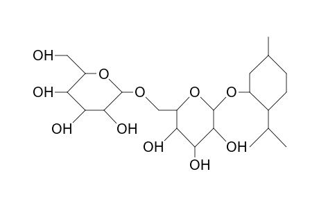 (1R,3R,4S)-P-Menthan-3-yl O-B-D-glucopyranosyl-(1->6)-B-D-glucopyranoside