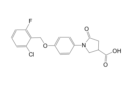 3-pyrrolidinecarboxylic acid, 1-[4-[(2-chloro-6-fluorophenyl)methoxy]phenyl]-5-oxo-