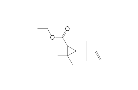 CYCLOPROPANECARBOXYLIC ACID, 2,2-DIMETHYL-3-(2-METHYL-3-BUTEN-2-YL)-, ETHYL ESTER