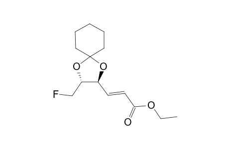 (E)-ETHYL-(4R,5R)-O-CYCLOHEXYLIDENE-6-FLUORO-HEX-2-ENOATE