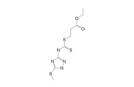 2-ETHOXYCARBONYLETHYL-(3-METHYLTHIO-1,2,4-TRIAZOL-5-YL)-AMINODITHIOCARBONNATE
