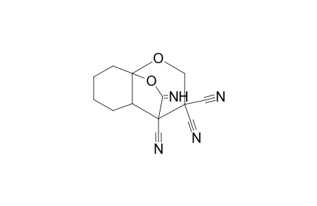 12-Imino-10,11-dioxa-tricyclo[5.3.2.0*1,6*]dodecane-7,8,8-tricarbonitrile
