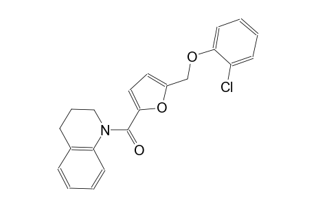 1-{5-[(2-chlorophenoxy)methyl]-2-furoyl}-1,2,3,4-tetrahydroquinoline