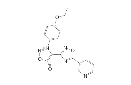 3-(p-Ethoxyphenyl)-4-[3-pyridyl-.delta.(2)-1,2,4-oxadiazol-3-yl]sydnone