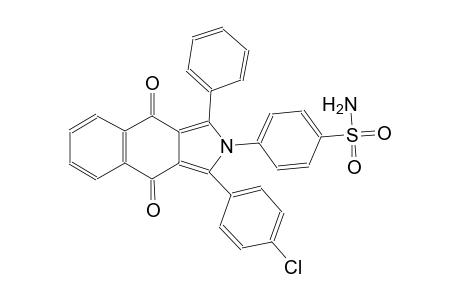 benzenesulfonamide, 4-[1-(4-chlorophenyl)-4,9-dihydro-4,9-dioxo-3-phenyl-2H-benz[f]isoindol-2-yl]-