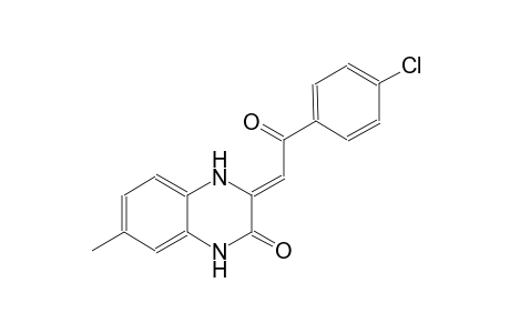 (3Z)-3-[2-(4-chlorophenyl)-2-oxoethylidene]-7-methyl-3,4-dihydro-2(1H)-quinoxalinone