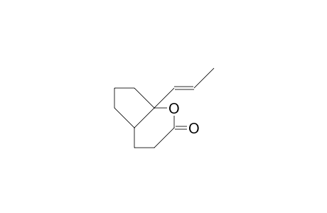 1-(1(E)-Propenyl)-2-oxa-bicyclo(4.3.0)nonan-3-one