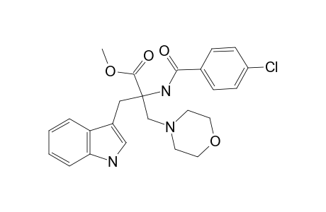 N-(p-CHLOROBENZOYL)-alpha-(MORPHOLINOMETHYL)TRYPTOPHAN, METHYL ESTER