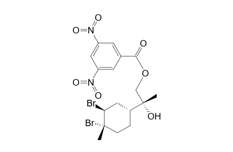 (1S,2S,4R,8R)-1,2-dibromo-8-hydroxy-p-menth-9-yl 3',5'-dinitrobenzoate