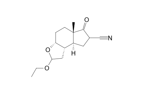 6-Cyano-4-methyl-11-ethoxy-12-oxatricyclo[7.3.0.0(4,8)]dodecane-5-one