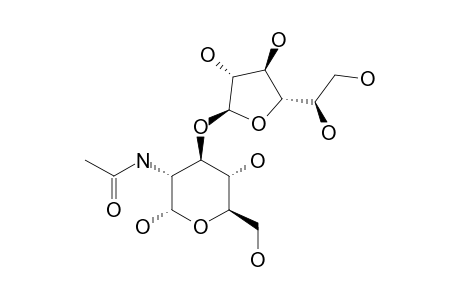BETA-D-GALACTOFURANOSYL-(1->3)-2-ACETAMIDO-2-DEOXY-ALPHA-D-GLUCOPYRANOSIDE