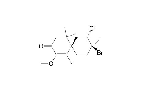 (6R,8S,9S)-9-Bromo-8-chloro-2-methoxy-1,5,5,9-tetramethylspiro[5.5]undec-1-en-3-one