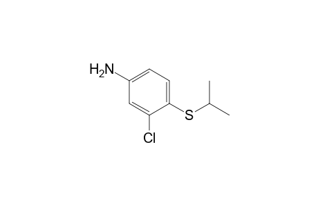 3-Chloranyl-4-propan-2-ylsulfanyl-aniline