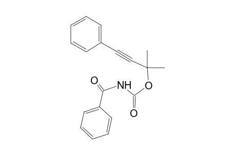 2-Methyl-4-phenylbut-3-yn-2-yl benzoylcarbamate