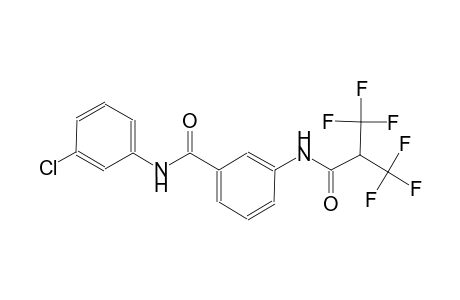 benzamide, N-(3-chlorophenyl)-3-[[3,3,3-trifluoro-1-oxo-2-(trifluoromethyl)propyl]amino]-