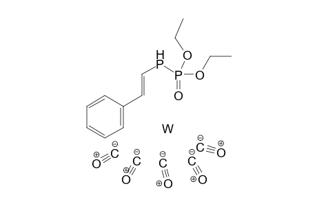 Tungsten diethoxyphosphoryl-[(E)-styryl]phosphane pentacarbonyl