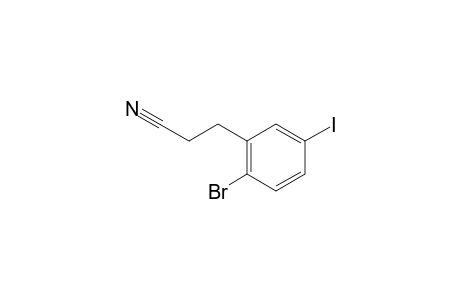 3-(2-Bromo-5-iodophenyl)propanenitrile