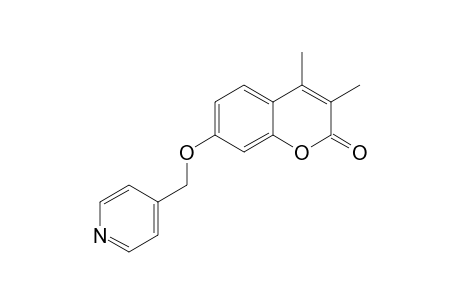 2H-1-Benzopyran-2-one, 3,4-dimethyl-7-(4-pyridinylmethoxy)-