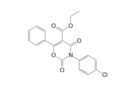 5-ETHOXYCARBONYL-3-(4-CHLOROPHENYL)-6-PHENYL-4H-1,3-OXAZINE-2,4-DIONE