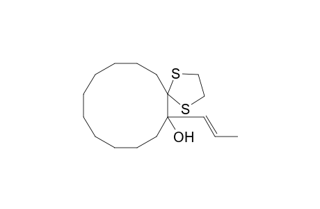 cis- and trans-6-Propenyl-1,4-dithiaspiro(4.11)hexadecan-6-ols