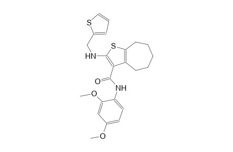 4H-cyclohepta[b]thiophene-3-carboxamide, N-(2,4-dimethoxyphenyl)-5,6,7,8-tetrahydro-2-[(2-thienylmethyl)amino]-