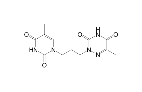 1,2,4-Triazine-3,5(2H,4H)-dione, 2-[3-(3,4-dihydro-5-methyl-2,4-dioxo-1(2H)-pyrimidinyl)propyl]-6-methyl-