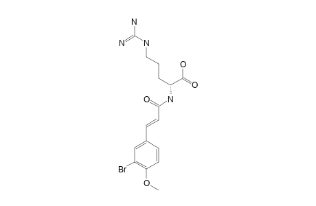 SUBEREAMINE_A;(E)-2-(3-(3-BROMO-4-METHOXYPHENYL)-ACRYLAMIDO)-5-GUANIDINOPENTANOIC_ACID