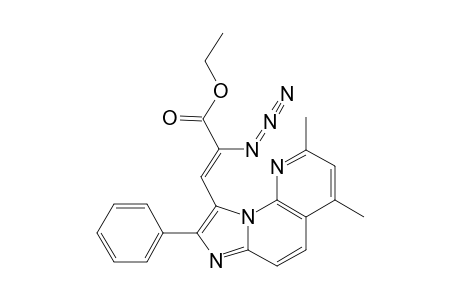 ETHYL-alpha-AZIDO-beta-(6,8-DIMETHYL-2-PHENYL-IMIDAZO-[1,2-A]-[1,8]-NAPHTHYRIDIN-1-YL)-PROPENOATE