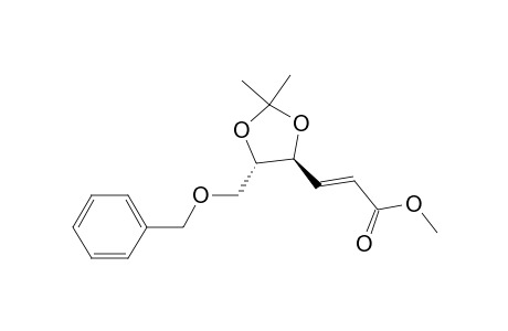 (E)-3-[(4S,5S)-2,2-dimethyl-5-(phenylmethoxymethyl)-1,3-dioxolan-4-yl]-2-propenoic acid methyl ester
