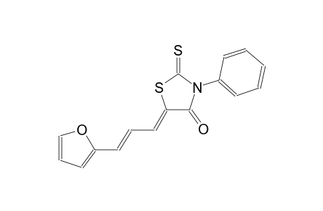 (5Z)-5-[(2E)-3-(2-furyl)-2-propenylidene]-3-phenyl-2-thioxo-1,3-thiazolidin-4-one