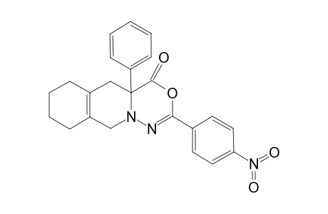 2-(4-nitrophenyl)-4a-phenyl-5,6,7,8,9,10-hexahydro-[1,3,4]oxadiazino[4,5-b]isoquinolin-4-one
