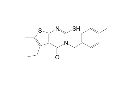 5-ethyl-6-methyl-3-(4-methylbenzyl)-2-sulfanylthieno[2,3-d]pyrimidin-4(3H)-one